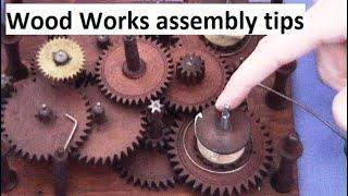 Wood Works assembly tips for Wooden Clock Movement Repair