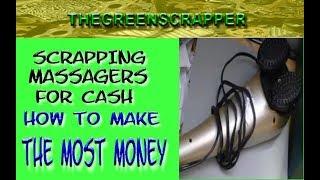 How to Scrap a MASSAGER for Cash   Scrapping MASSAGERS 4 Recycling Metal Money
