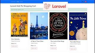 Laravel 10 Add To Shopping Cart