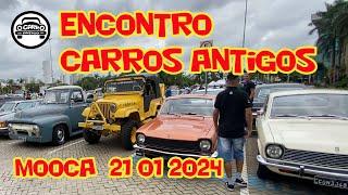 Encontro Carros Antigos Mooca 21/01/2024 - Muitos carros incríveis e carros antigos a venda.