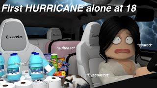 A BIG HURRICANE HITS MY DREAM APARTMENT!*I HAD TO EVACUATE*|Bloxburg Roleplay|w/voices