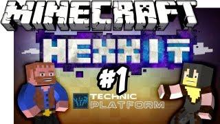  Minecraft: HEXXIT Survival  Ep.1, Dumb and Dumber