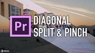 Free Preset! Diagonal Split & Pinch Transition tutorial for Adobe Premiere Pro Chung Dha