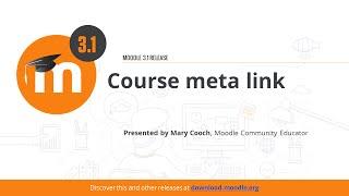 Course meta link in Moodle 3 1