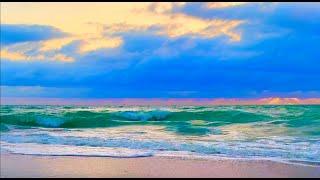 Hypnotizing Blue Ocean Waves & Stunning Skies | Calm Beach in 4K for Deep Sleep