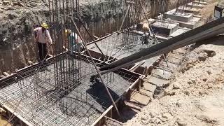 concrete casting with Ajax #concrete