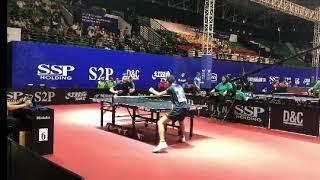 Mantap...Fikri (Atlet Tenis Meja Indonesia) vs Atlet Tenis Meja Yordania