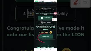 Lion Token Withdrawal Update: How to Claim the Lion Token AirdropClaim Lion Coin on Athene Network