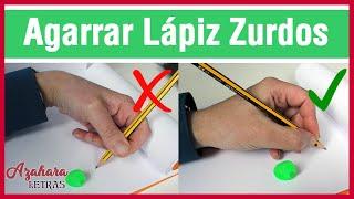Cómo sujetar el lápiz para zurdos - Curso para mejorar la caligrafía para zurdos - Lección 1