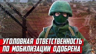 Правительство заочно приняло уголовную ответственность за уклонение от мобилизации