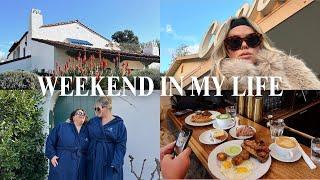 WEEKEND IN MY LIFE | we found our wedding venue?! + road trip to Ojai + spa day + night at the cabin