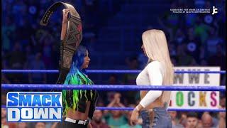 WWE 2K22 Universe  - Smackdown - Charlotte and Sasha Banks annouce Last Woman Standing At Summerslam