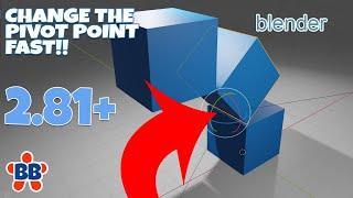 Fast Blender 2.81 Interactive Pivot Point Object Origin Trick