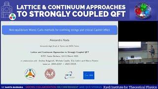 Non-equilibrium Monte Carlo methods for confining strings and the... | Alessandro Nada (U Turin)