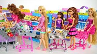 Barbie Lebensmittel einkaufen Barbie Puppen Supermarkt Lebensmittelgeschäft