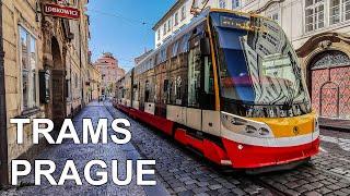  Trams in Prague - Tramvaje v Praze (4K) (2020)