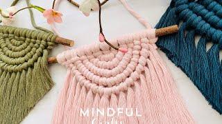 Mindful Crafts Semi Circle Wall hanging tutorial