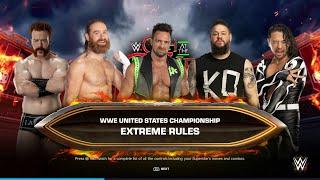 FAITAL 5 WAY EXTREME RULES FALLS COUNT ANYWHERE MATCH WWE 2K24 GAMEPLAY