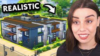 I built realistic apartments in The Sims 4 For Rent