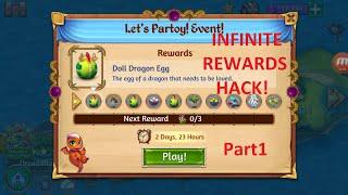 Merge Dragons! Hacking *Let's Partoy! Event!* for INFINITE Rewards! New Strategy - Part1