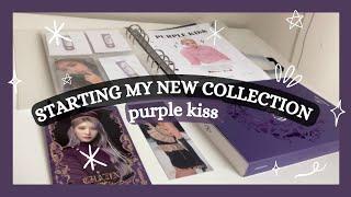 starting my purple kiss photocard collection & unboxing "cabin fever"