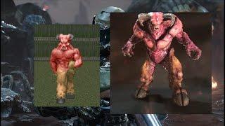 Doom (93-94) vs Doom (2016) - Equivalent Monsters Comparison