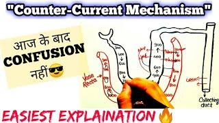 "Counter-Current Mechanism" आज के बाद Confusion नहीं| Easiest Explaination| Neet Confusion Series