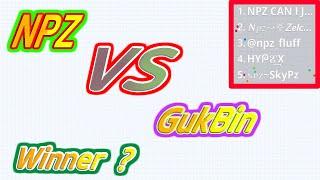 (   NPZ    VS   GukBin  ) Winner ?  - ( Don't attack us )  Agario Mobile