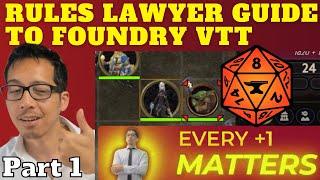 The RULES LAWYER MOD and other essential mods for Pathfinder 2e in Foundry VTT! (1 of 3: Basics)