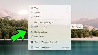 Fix: New Context Menu Missing on Desktop on Windows 11