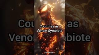 Ai Draws Countries as Venom Symbiote! #shorts #venom #venom2 #venomshorts #tomhardy #marvel #aiart