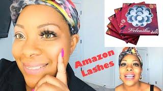 5D LUXURIOUS MINK LASHES FROM AMAZON || VELEASHA 5D FAUX MINK EYELASHES || BEAUTIEBYMARK