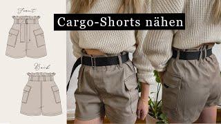 Cargo-Shorts nähen // Videoanleitung wie man eine kurze Hose näht // Für Anfänger geeignet