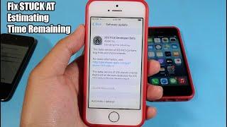 How to Fix STUCK AT Estimating Time Remaining iOS UPDATE