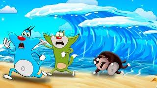 Roblox Oggy Try To Escape From Tsunami With Jack