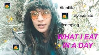 LIVING IN A TENT: Yosemite What I Eat In A Day #1 | Hobo Ahle