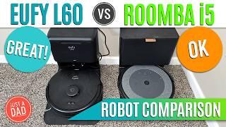 eufy L60 vs Roomba i5+ Robot Vacuum with Self Empty Stations COMPARISON