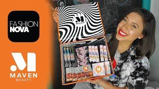 I TRIED FASHION NOVA MAKEUP LINE MAVEN BEAUTY - UNBOXING - REVIEW