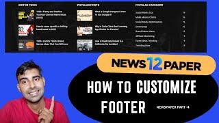 How to Customize Newspaper theme Footer
