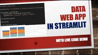 Learn Python Streamlit In 10 Minutes | Streamlit Tutorial For Beginners (Hands-on Tutorials)