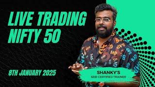 Bank Nifty50 : JAN 8th  Live Options Trading today#BankNiftyTradingLive|2024 Learn Trading Easy Way.