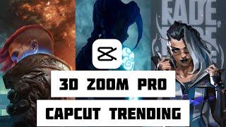 3D Zoom Pro Capcut | How To Make 3d Zoom Pro Effect in Capcut | Tiktok | Reels #capcut