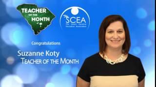 The SCEA Teacher of the Month - September 2015