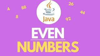 Java program to print even numbers between 1 and 100