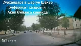 сурхандарё в Шаргун Шахар бефаросат хайдовчи.