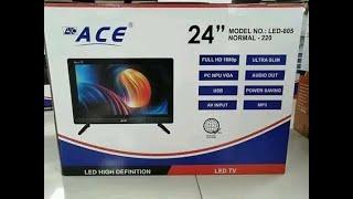 Unboxing + Testing Slim ACE Led TV #unboxingvideos #acetv