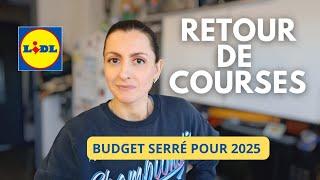 RETOUR DE COURSES LIDL | Budget serré pour 2025 