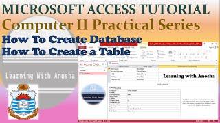 How to Create Database and Table in MS Access | PU BA BSc Part 2 Computer Practical Guide Video No 2