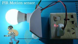 PIR Motion Sensor Light Holder Setup | Best Security System | Motion Sensor Setup Tutorial #pir