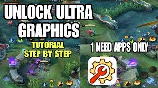 UNLOCK ULTRA GRAPHICS EASY TUTORIAL 1 NEED APP ONLY SAFE IN PLAY STORE#mobilelegends #ultragraphics